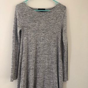 Soft grey long sleeve dress